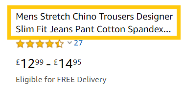 Spam Amazon Product Title